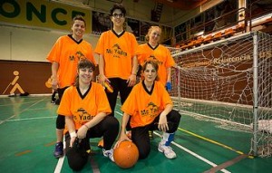 Selección femenina de goalball. Fuente: Dxtadaptado.com