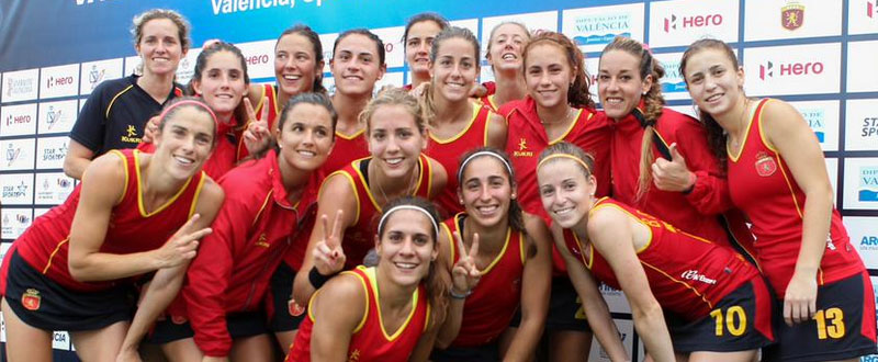 La selección española femenina de hockey hierba. Fuente: Rfeh