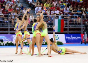 Selección española de gimnasia rítmica. Fuente: AD