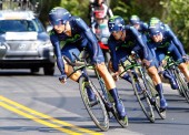 Bronce para el Movistar en la crono por equipos del Mundial de ciclismo