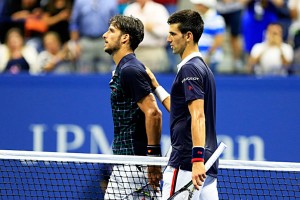 Feliciano le hizo sufrir pero no pudo con Djokovic. Imágenes: AD