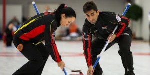 Laura Otaegi y Mikel Unanue durante un partido. Fuente: Eurosport. 