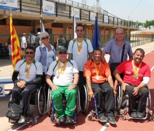 Los medallistas en el Campeonato de Catalunya de Tiro. Fuente: F.