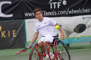 Martín, en un partido. Fuente: itftennis