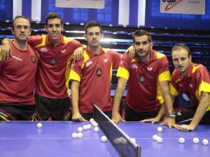 El equipo español masculino. Fuente: RFETM