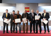 Homenaje en el COE a los olímpicos de 1968 y 1972