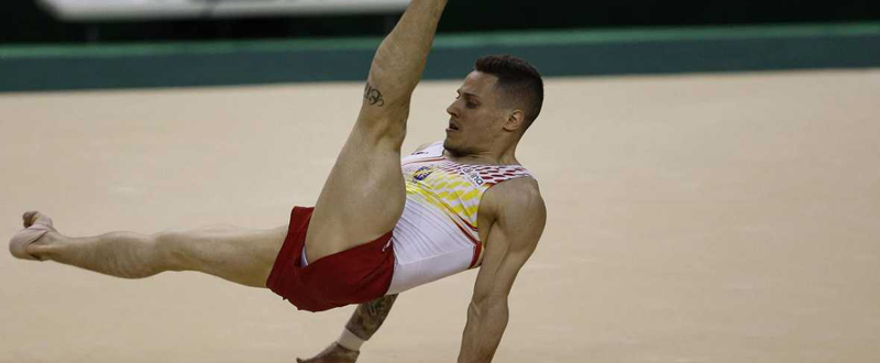 El gimnasta español, Néstor Abad, ha sido bronce en suelo en el Preolímpico. 