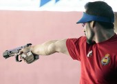 Jorge Llames, 5º en pistola velocidad 25 metros