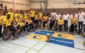 El CD Ilunion tras ganar la Champions