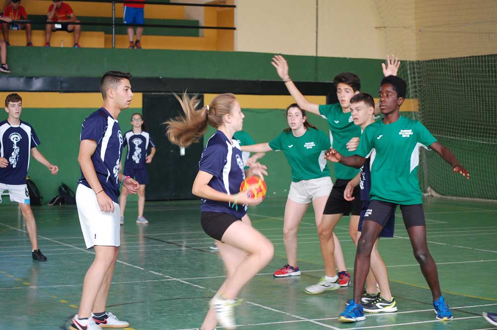 Prueba balonmano en la II Olimpiada Escolar Andaluza. Fuente: LPT/Avance Deportivo