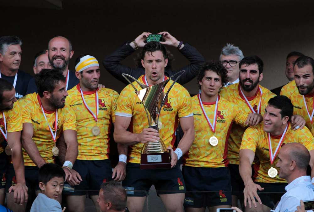 Selección masculina española de rugby seven (Leones). Fuente: Ferugby