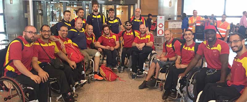 Selección masculina baloncesto en silla. Fuente: Feddf