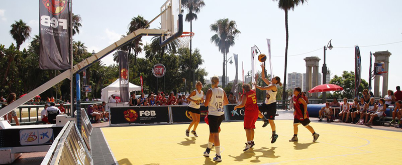 Participantes en el 3x3 de Málaga. Fuente: AD