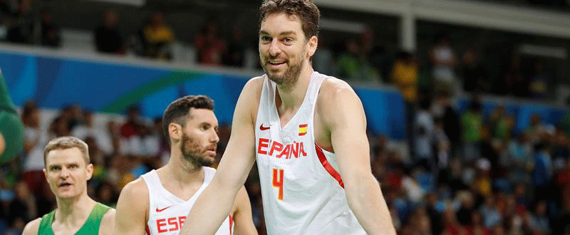 Pau Gasol en Río ante Lituania. Fuente: EFE