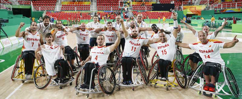 Selección española masculina de baloncesto en silla. Fuente: CPE