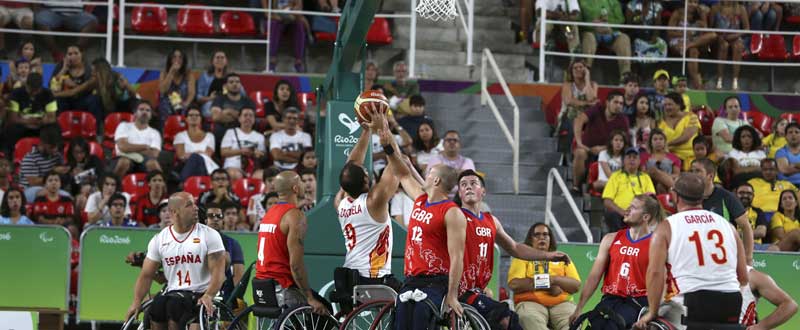 España en baloncesto en silla de ruedas. Fuente: EFE