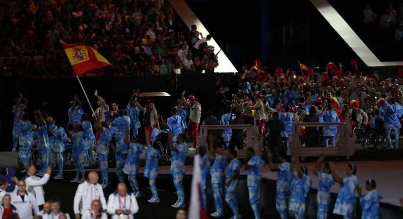 España en la ceremonia inaugural de los JJPP de Río 2016. Fuente: Diego Luchini