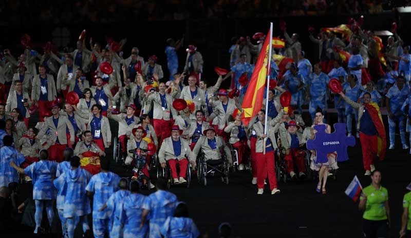 España en la ceremonia inaugural de los JJPP de Río 2016. Fuente: Diego Luchini