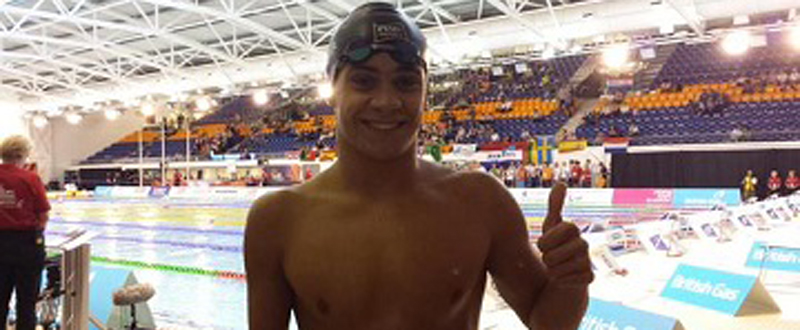 El joven nadador español, Óscar Salguero, medalla de oro en los Juegos Paralímpicos de Río. Fuente: CPE