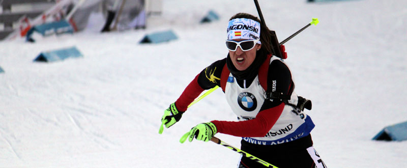 Victoria Padial durante la Copa del Mundo de Ostersund. Fuente: AD