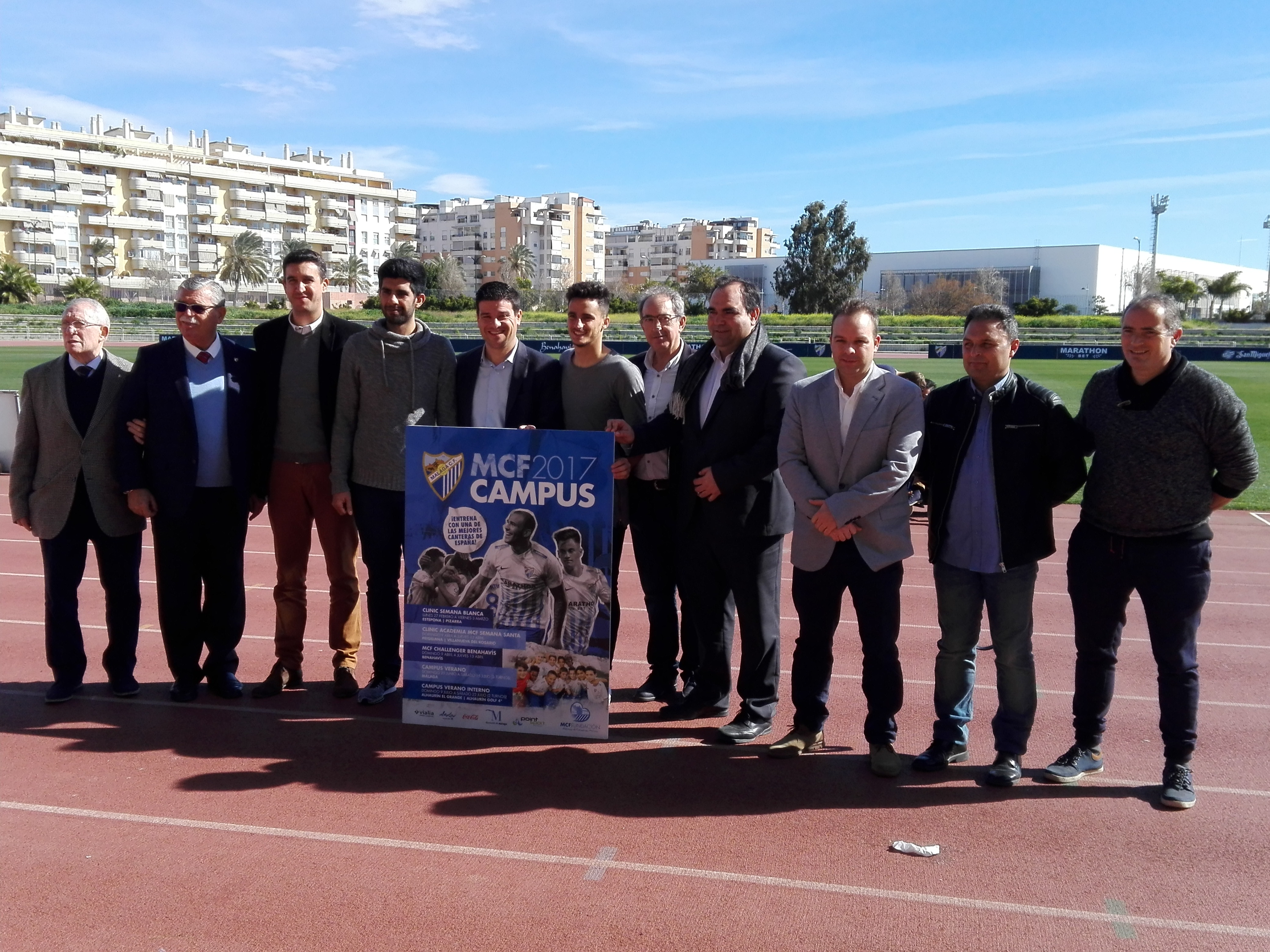 Presentación del Campus del Málaga C.F. Fuente: Avance Deportivo