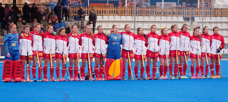 Selección femenina española de hockey hierba. Fuente: Rfeh