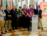 Pablo Ráez como bandera en los Juegos Mundiales de Deportistas Trasplantados en Málaga