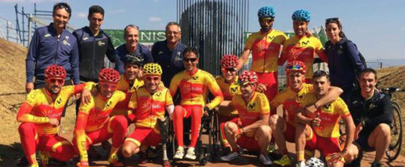 Equipo de ciclismo paralímpico español. Fuente: CPE