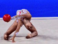 Álvaro Pradas y Polina Berezina, campeones de España de Gimnasia Rítmica