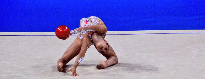 La gimnasta española Polina Berezina. Fuente: Rfeg