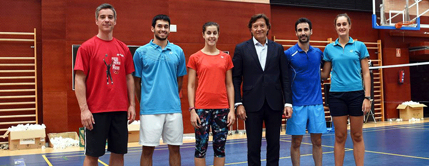 Fernando Rivas, Quique Peñalver, Carolina Marín, José Ramón Lete, Pablo Abián y Clara Azurmendi. Fuente: CSD