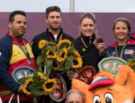 Bea Martínez y Antonio Bailón, subcampeones mundiales de foso olímpico mixto