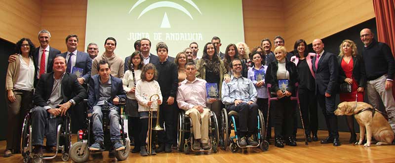 Premiados en la XV Gala del Deporte Adaptado en Sevilla. Fuente: Junta de Andalucía