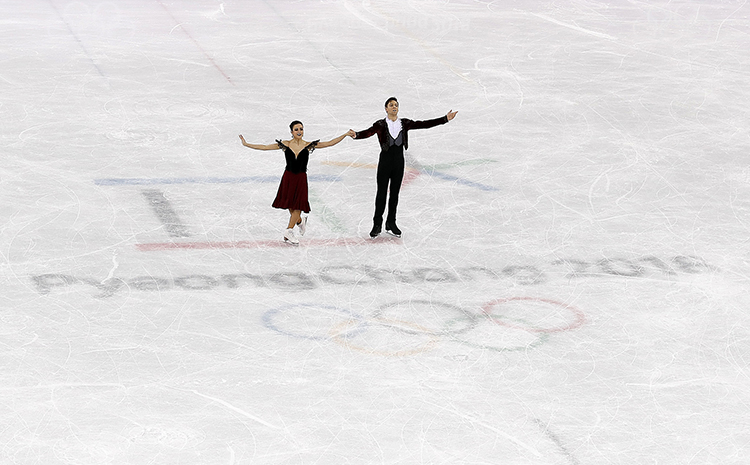 Sara Hurtado y Kirill Khaliavin en PyeongChang2018. Fuente: COE/Nacho Casares