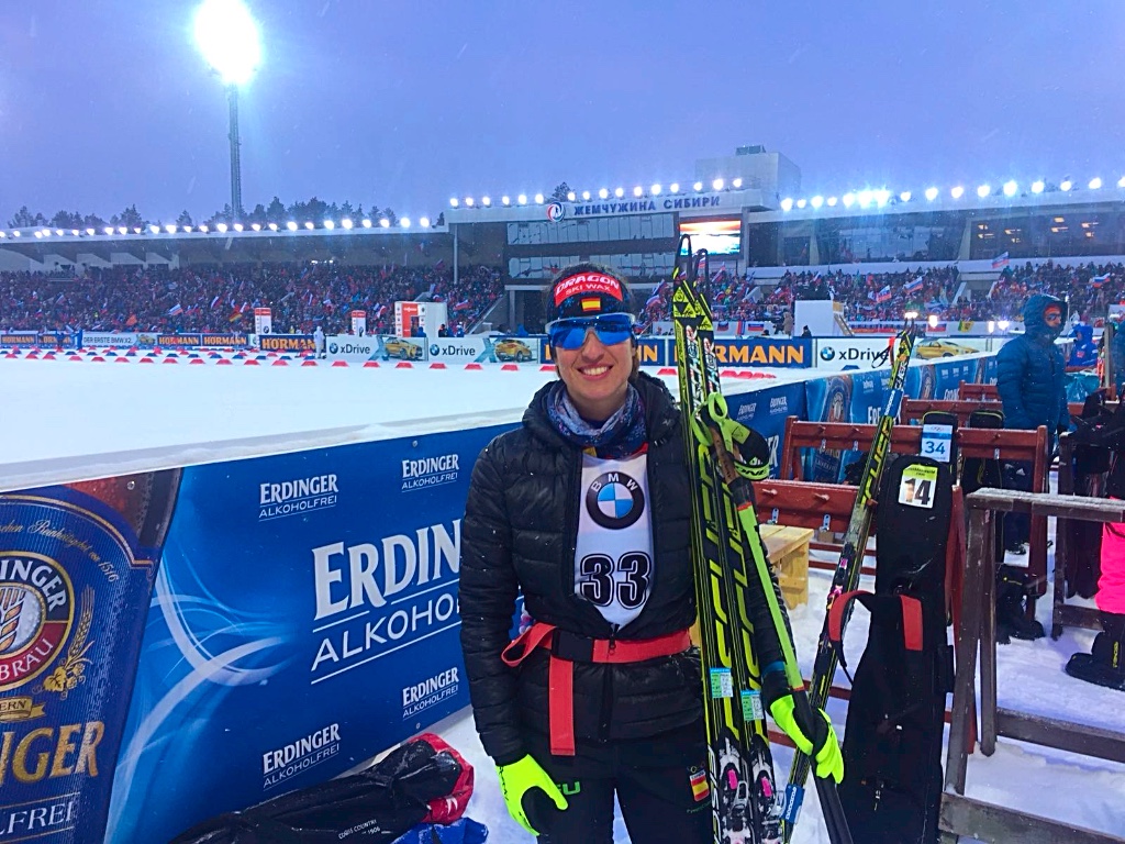 Victoria Padial en la FINAL de la IBU WORLD CUP Biathlon celebrada en Tyumen