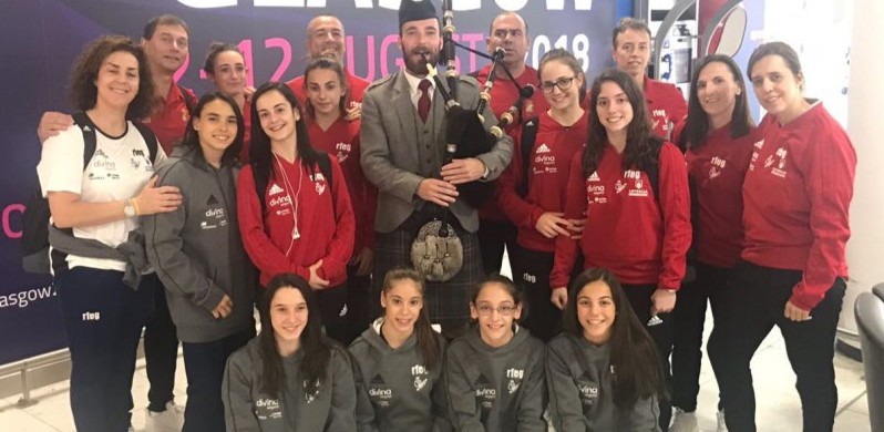 Equipo de artística femenina. Fuente: Rfeg