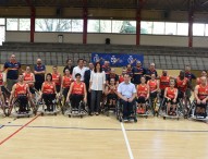  María José Rienda visita a las selecciones de baloncesto en silla de ruedas en el CAR de Madrid