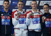 España obtiene el bronce en natación artística mixta del europeo de Glasgow