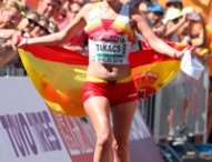 July Takacs, medalla de bronce en 50km marcha en Berlín