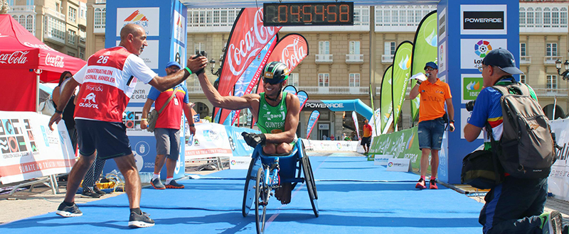 El paratriatleta José Manuel Quintero. Fuente: JA