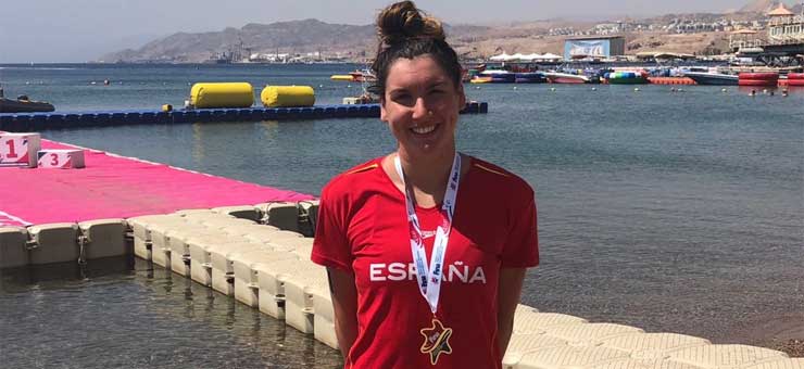 Paula Ruiz, campeona del mundo júnior de aguas abiertas. Fuente: Rfen