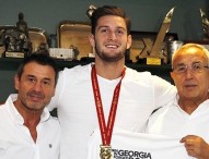 Alejandro Blanco recibe al campeón del mundo de judo, Nikoloz Sherazadishvili