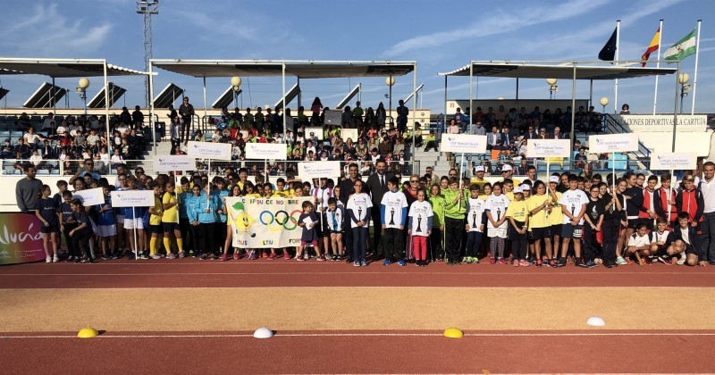 Participantes de la III Olimpiada Escolar 2018. Fuente: Junta de Andalucía