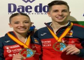 Sergio Galán y Lidia Rodríguez, campeones de Europa de Katas por equipos en Guadalajara