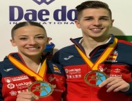 Sergio Galán y Lidia Rodríguez, campeones de Europa de Katas por equipos en Guadalajara