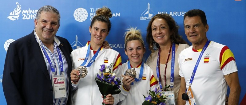 Irene Díaz y Yaiza Jiménez (sambo). Fuente: COE/Nacho Casares