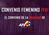 Las futbolistas junto a AFE protestan por el retraso en la firma del convenio colectivo