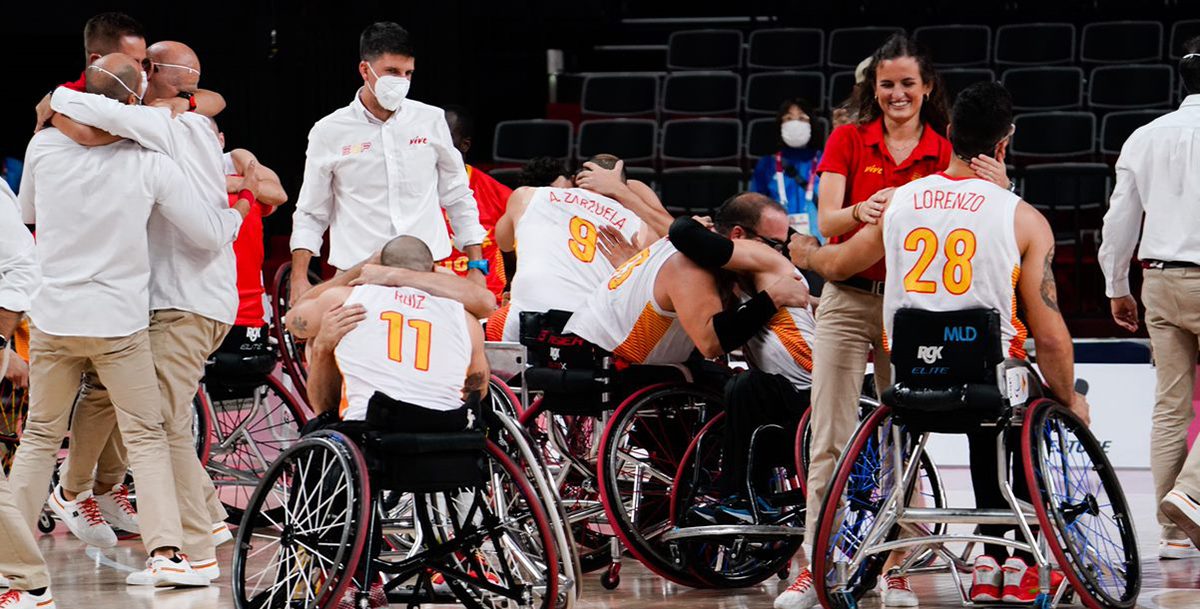 Selección Española Masculina de Baloncesto en Silla. Fuente: CPE