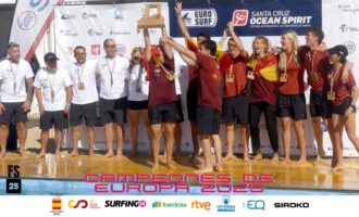 España, campeona de Europa de surf