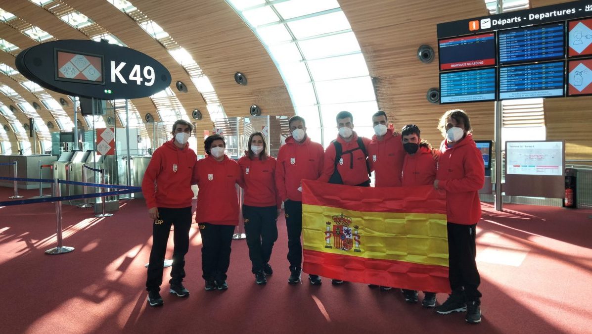 La expedición española viaja a los Juegos Paralímpicos de Pekín 2022. Fuente: CPE